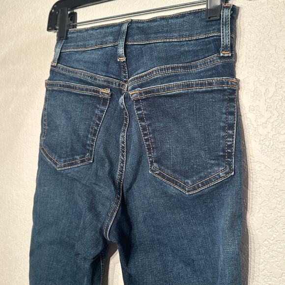 Topshop Jamie Keans Sz 25 Skinny Raw‎ Edge - Picture 7 of 12